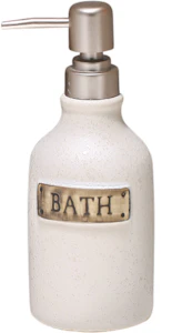 Bristol Rustic Plaque Ceramic Liquid Soap Dispenser