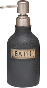 Bristol Rustic Plaque Ceramic Liquid Soap Dispenser