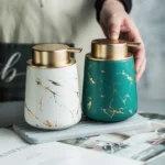 Geneva Gilded Ceramic Liquid Soap Dispenser