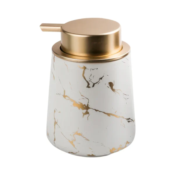 Geneva Gilded Ceramic Liquid Soap Dispenser