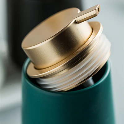 Geneva Gilded Ceramic Liquid Soap Dispenser