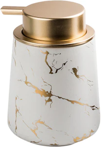 Geneva Gilded Ceramic Liquid Soap Dispenser