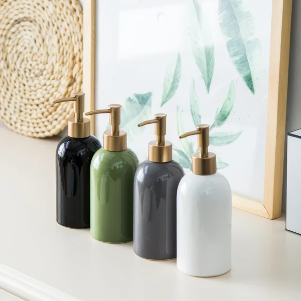 Helsinki Minimalist Ceramic Liquid Soap Dispenser