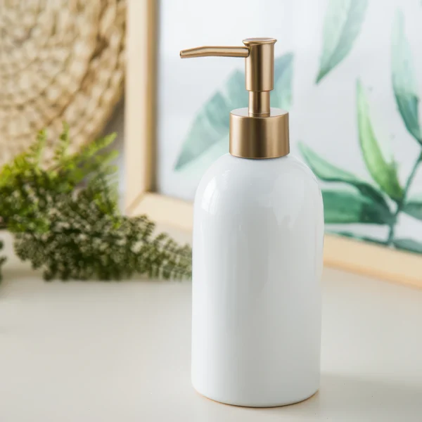 Helsinki Minimalist Ceramic Liquid Soap Dispenser