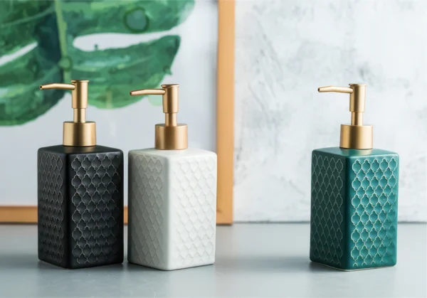 Lisbon Lattice Ceramic Liquid Soap Dispenser