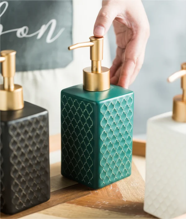 Lisbon Lattice Ceramic Liquid Soap Dispenser