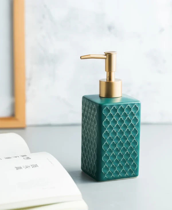 Lisbon Lattice Ceramic Liquid Soap Dispenser