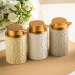 Lyon Relief Ceramic Foaming Soap Dispenser