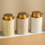 Lyon Relief Ceramic Foaming Soap Dispenser