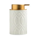Lyon Relief Ceramic Foaming Soap Dispenser