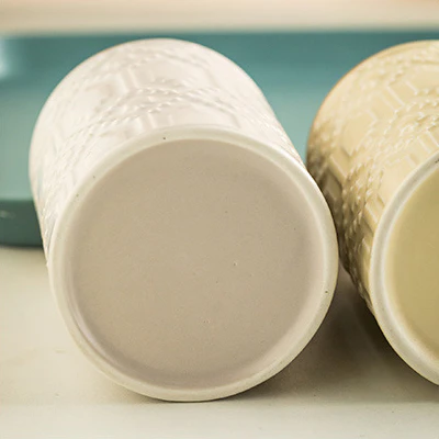 Lyon Relief Ceramic Foaming Soap Dispenser