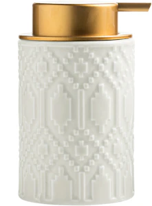 Lyon Relief Ceramic Foaming Soap Dispenser