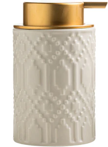 Lyon Relief Ceramic Foaming Soap Dispenser