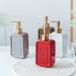 Marseille Embossed Ceramic Liquid Soap Dispenser