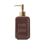 Marseille Embossed Ceramic Liquid Soap Dispenser