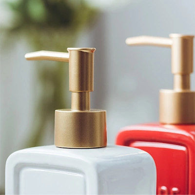 Marseille Embossed Ceramic Liquid Soap Dispenser