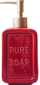 Marseille Embossed Ceramic Liquid Soap Dispenser