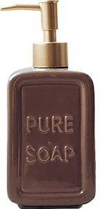 Marseille Embossed Ceramic Liquid Soap Dispenser