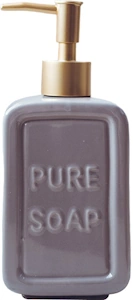 Marseille Embossed Ceramic Liquid Soap Dispenser
