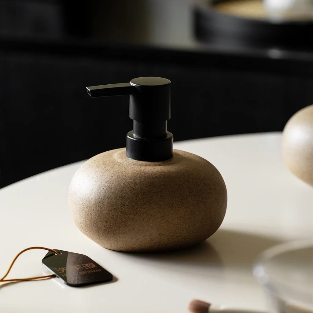 Nara Matte Ceramic Liquid Soap Dispenser