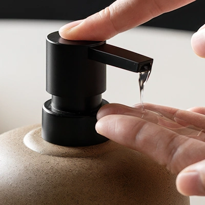 Nara Matte Ceramic Liquid Soap Dispenser