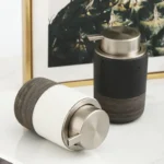 Oslo Ribbed Ceramic Foaming Soap Dispenser