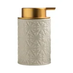 Petra Embossed Diamond Ceramic Foaming Soap Dispenser