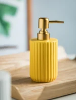 Porto Ribbed Ceramic Liquid Soap Dispenser