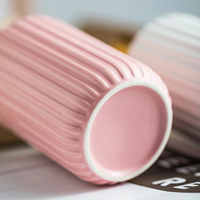 Porto Ribbed Ceramic Liquid Soap Dispenser