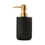 Porto Ribbed Ceramic Liquid Soap Dispenser