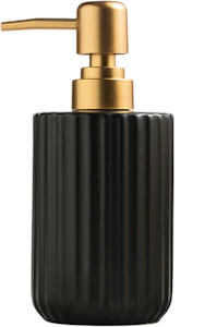 Porto Ribbed Ceramic Liquid Soap Dispenser