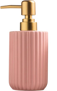 Porto Ribbed Ceramic Liquid Soap Dispenser