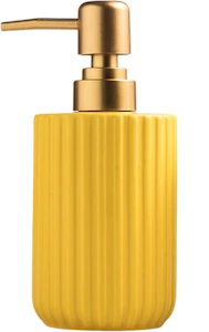 Porto Ribbed Ceramic Liquid Soap Dispenser