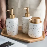 Verona Terrazzo Ceramic Liquid Soap Dispenser