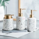 Verona Terrazzo Ceramic Liquid Soap Dispenser