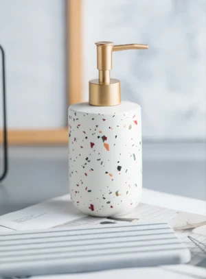 Verona Terrazzo Ceramic Liquid Soap Dispenser
