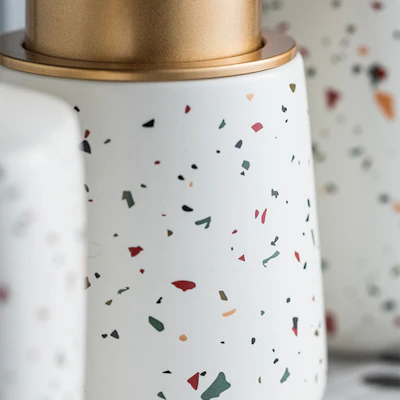 Verona Terrazzo Ceramic Liquid Soap Dispenser