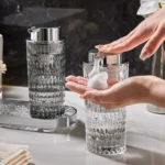 Versailles Droplet Glass Foaming Soap Dispenser