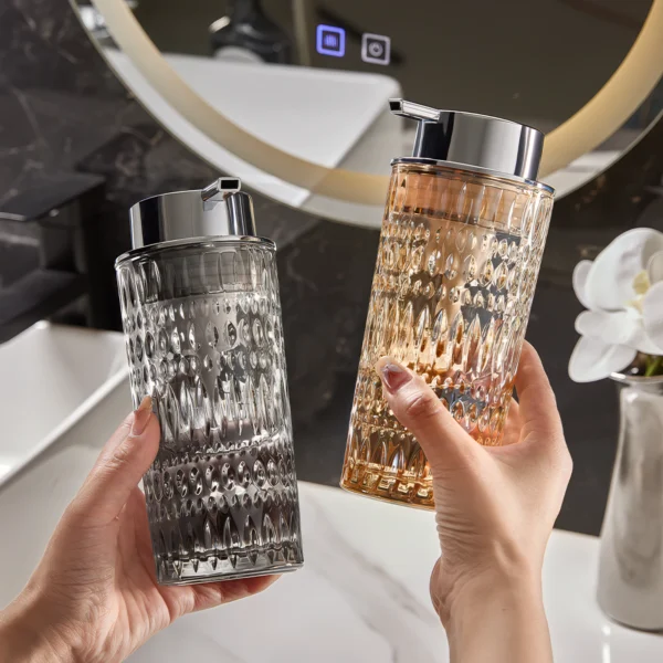 Versailles Droplet Glass Foaming Soap Dispenser