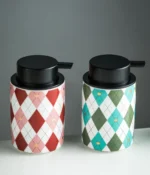 Vienna Matte Geometric Ceramic Foaming Soap Dispenser