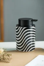 Vienna Matte Geometric Ceramic Foaming Soap Dispenser