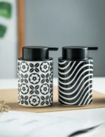 Vienna Matte Geometric Ceramic Foaming Soap Dispenser