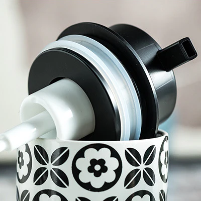 Vienna Matte Geometric Ceramic Foaming Soap Dispenser