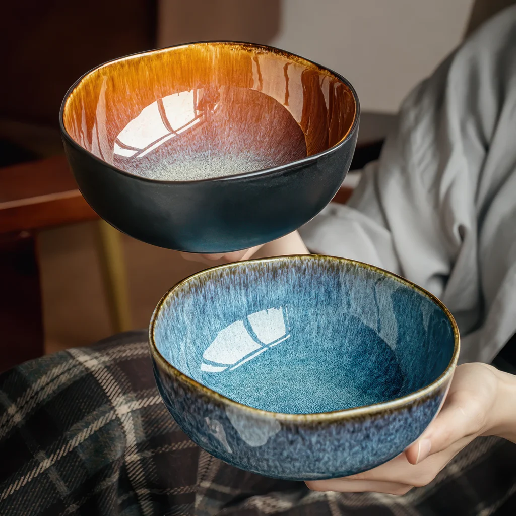 Andalusia Reactive Glaze Ceramic Bowl