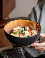 Andalusia Reactive Glaze Ceramic Bowl