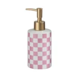 Brighton Checkerboard Ceramic Liquid Soap Dispenser