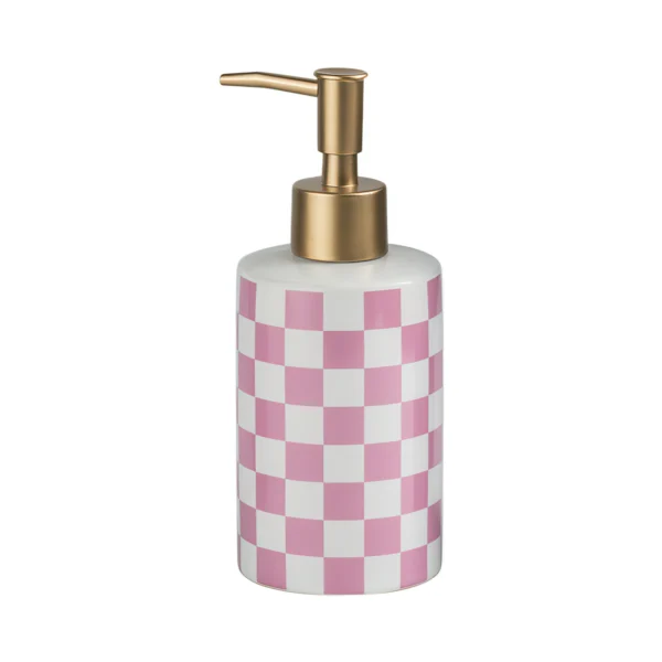 Brighton Checkerboard Ceramic Liquid Soap Dispenser