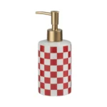 Brighton Checkerboard Ceramic Liquid Soap Dispenser