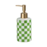 Brighton Checkerboard Ceramic Liquid Soap Dispenser