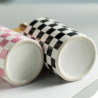 Brighton Checkerboard Ceramic Liquid Soap Dispenser